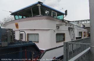 📌 → MS Beno im Mar. 2020
🌍 → DE Besigheim / Gemmrigheimer Straße
🔍 → klicken
💾 → rechte Maus → Link in neuem Tab öffnen...
📷 → Canon PowerShot SX230 HS Bild: Steuerhaus und Kajüte von Beno gehörten früher dem Tanker RP Basel.