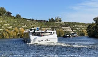 📌 → FGS Mona Lisa im Oct. 2022
🌍 → DE Kirchheim am Neckar / Kappelsberg
🔍 → klicken
💾 → rechte Maus → Link in neuem Tab öffnen...
📷 → iPhone 13 Pro Bild: FGS Mona Lisa begegnet dem Kohlefrachter Aqua Mundo.