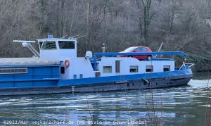 Bild: GMS Bivio, nicht nur das Steuerhaus ist besonders an diesem Binnenschiff.