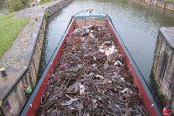 MS Capibara in der Schleuse